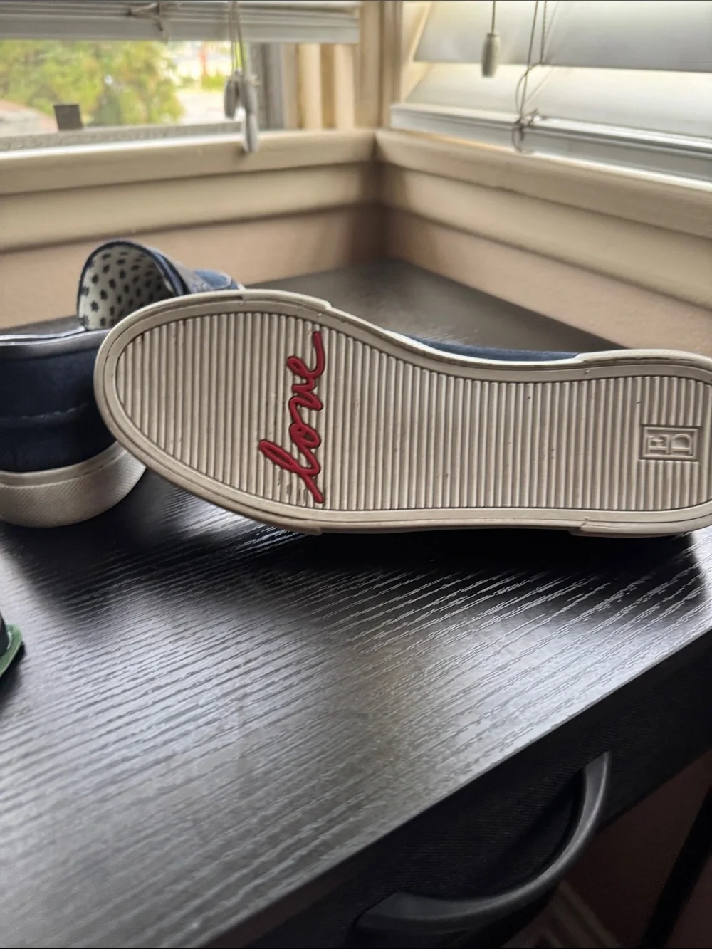 ED Love Navy Suede Slip-On Loafers/Sneakers